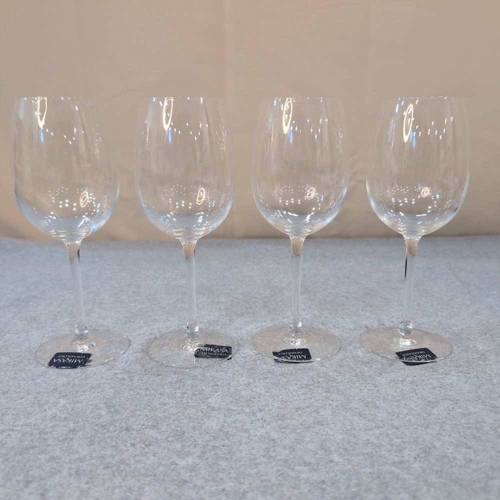 Mikasa Oenology Select Tulip Wine Glasses Set of 4 France Elegant Stemware NOS - Picture 1 of 8